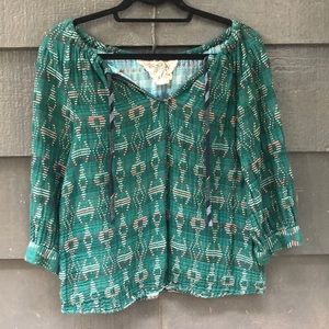 Emerald green Ace&Jig top